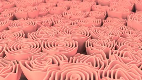 Pattern from red flowers Stock Illustration