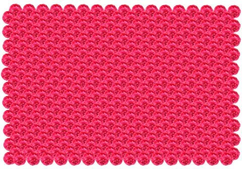 Pattern from red flowers like laces Illustrazione stock
