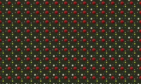 Pattern of red, green, and white christmas gifts on black background Stock Illustration