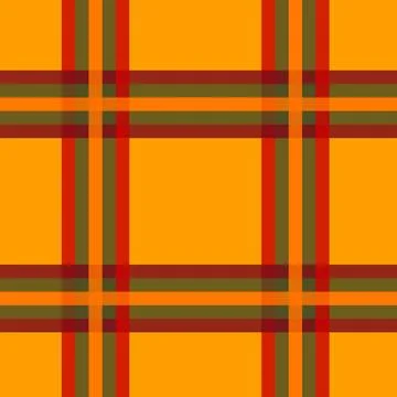 Pattern red-green cage on an orange background Stock Illustration
