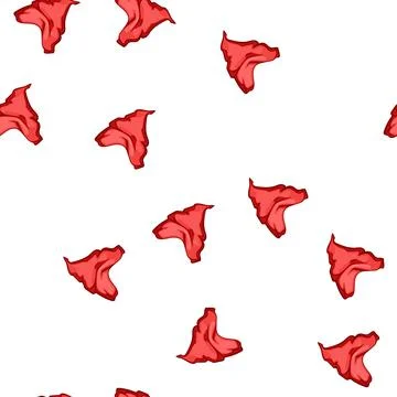 Pattern red handkerchief wild west cartoon vector Stock Illustration