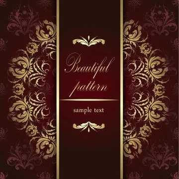 The pattern on red Stock Illustration