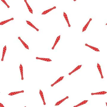 Pattern red polka dot tie representing business fashion Stock-Illustration