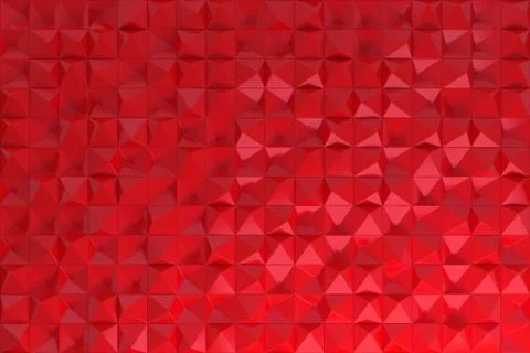 Pattern of red pyramid shapes Stock Illustration