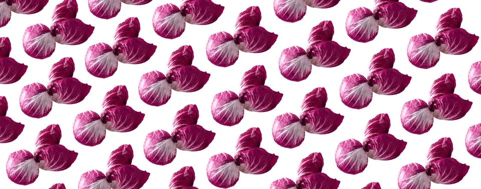 Pattern red radicchio Stock Photos