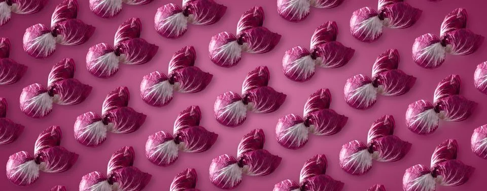 Pattern red radicchio Foto stock