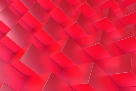 Pattern with red rectangular shapes Illustrazione stock