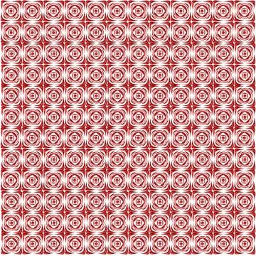 Pattern from red shapes like laces Stockillustratie
