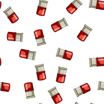 Pattern red siren cartoon vector Stock Illustration