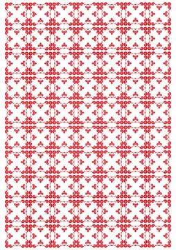 Pattern of red small elements. 库存插图