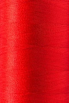The pattern of red thread roll Foto stock