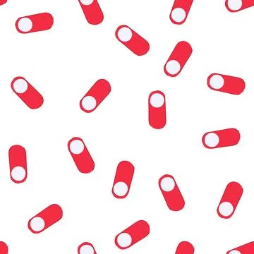 Pattern red toggle switch illustrating off digital state Stock Illustration
