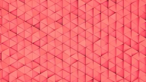 Pattern of red triangle prisms Stock Illustration