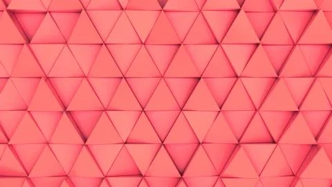 Pattern of red triangle prisms Stock Illustration