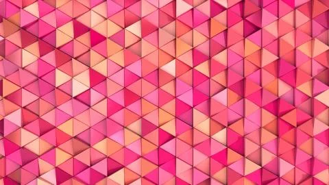 Pattern of red triangle prisms Stock Illustration