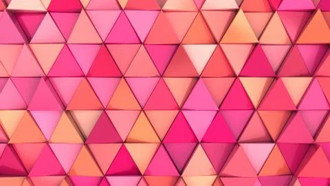 Pattern of red triangle prisms Stock Illustration