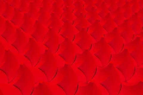 Pattern of red twisted pyramid shapes Stock Illustration
