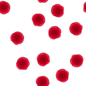 Pattern red wax seal representing official document security and approval 库存插图