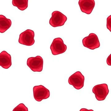 Pattern red wax seal stamp with diamond shape Stock Illustration