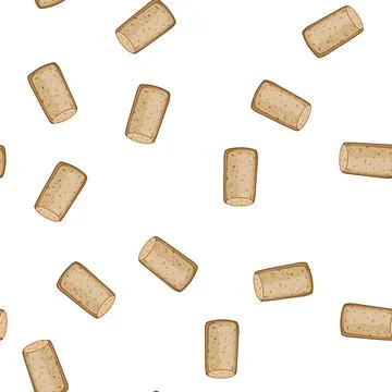Pattern red wine cork bottle cartoon vector Stock Illustration