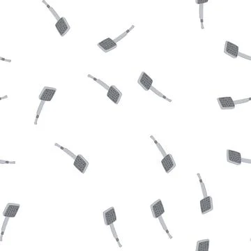 Pattern reduce low flow showerhead cartoon vector Stock Illustration