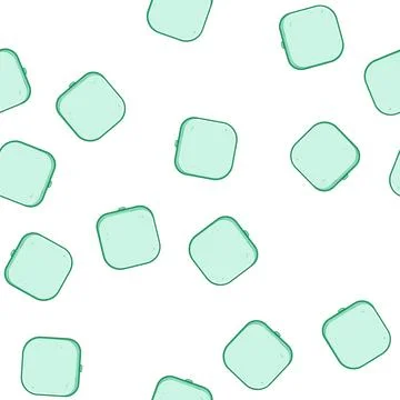 Pattern reflection compact mirror cartoon vector Illustrazione stock