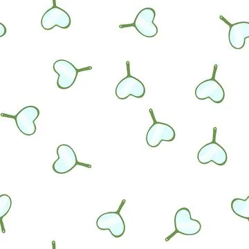 Pattern reflection hand mirror cartoon vector Illustrazione stock
