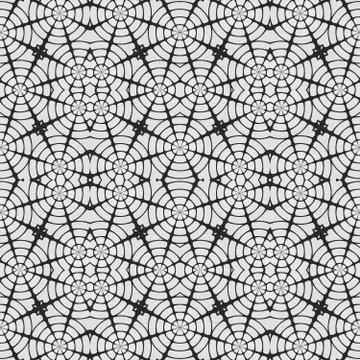 Pattern. Regular black and white curtain pattern aligned in eggs. Halftone ri Illustrazione stock