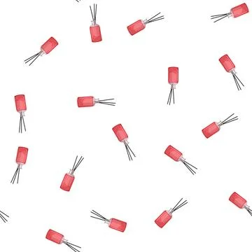 Pattern relaxation aroma sticks cartoon vector 库存插图