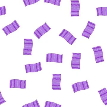 Pattern relaxation beach towel cartoon vector 스톡 일러스트