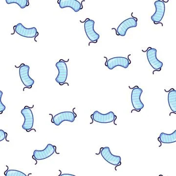 Pattern relaxation sleep mask eye cartoon vector Stock Illustration