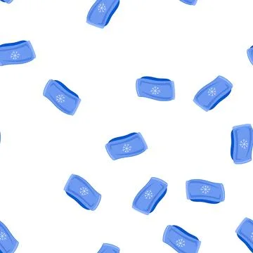 Pattern relief ice pack for injuries cartoon vector Stock Illustration