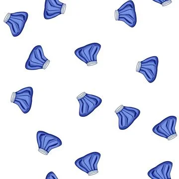 Pattern relief ice pack for injuries cartoon vector Stockillustratie