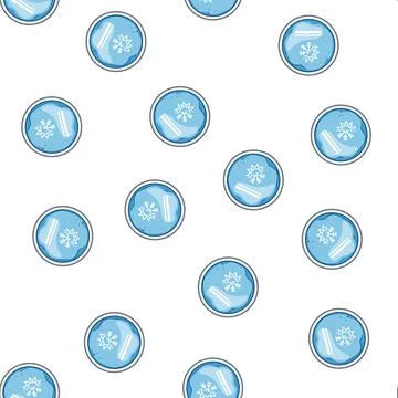Pattern relief reusable hot cold gel pack cartoon vector Stockillustratie