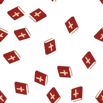 Pattern religion bible cartoon vector Stock Illustration