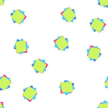 Pattern reminder memo paper cartoon vector Stockillustratie