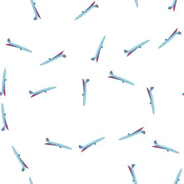 Pattern remote plane toy cartoon vector イラスト素材