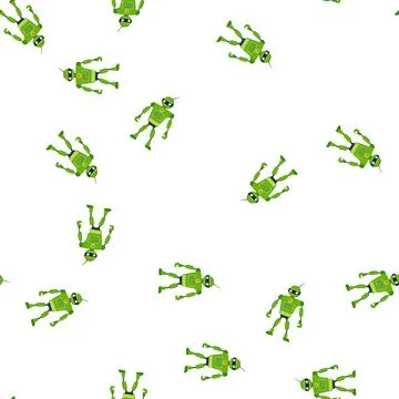 Pattern remote robot toy cartoon vector Stock Illustration