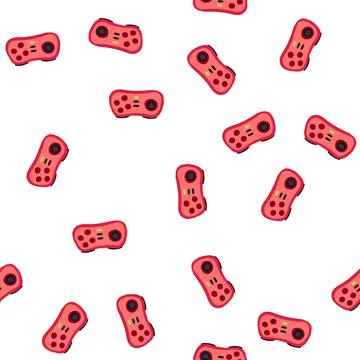 Pattern render gamepad cartoon vector イラスト素材