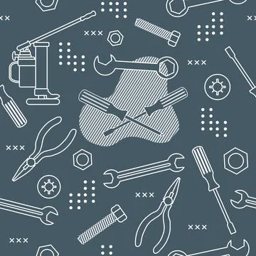 Pattern Repair Construction tool Building Pliers イラスト素材