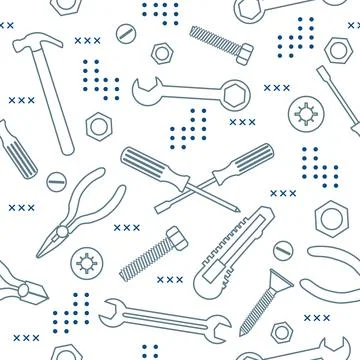 Pattern Repair Construction tool Building Hammer イラスト素材