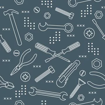 Pattern Repair Construction tool Building Hammer イラスト素材