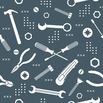 Pattern Repair Construction tool Building Hammer イラスト素材