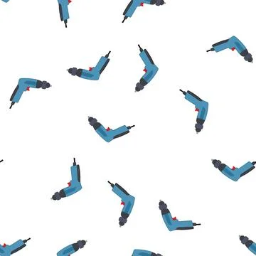 Pattern repair drill cartoon vector イラスト素材