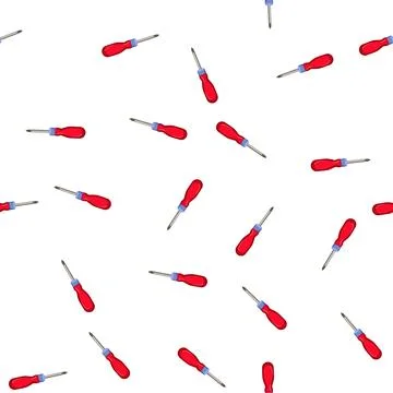 Pattern repair screwdriver tool cartoon vector Stock Illustration
