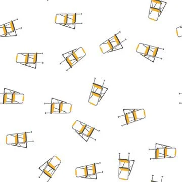 Pattern repair step ladder cartoon vector Illustrazione stock