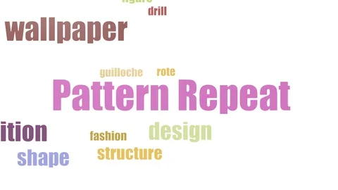 Pattern Repeat Animated Tag Cloud On White Background Stock Footage 103096558