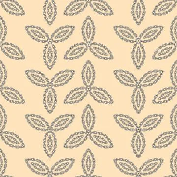 Pattern, repeating abstract chain Stock Illustration