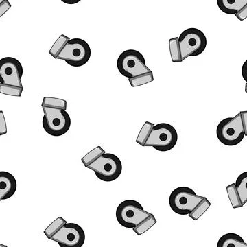 Pattern replacement luggage wheels cartoon vector Stock Illustration