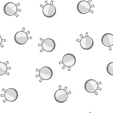 Pattern research laboratory glassware cartoon vector Stock Illustration